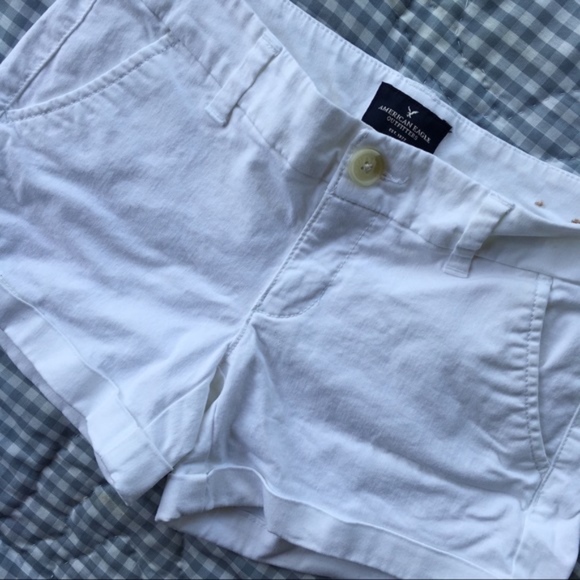 American Eagle white shorts size 2 - Picture 1 of 8